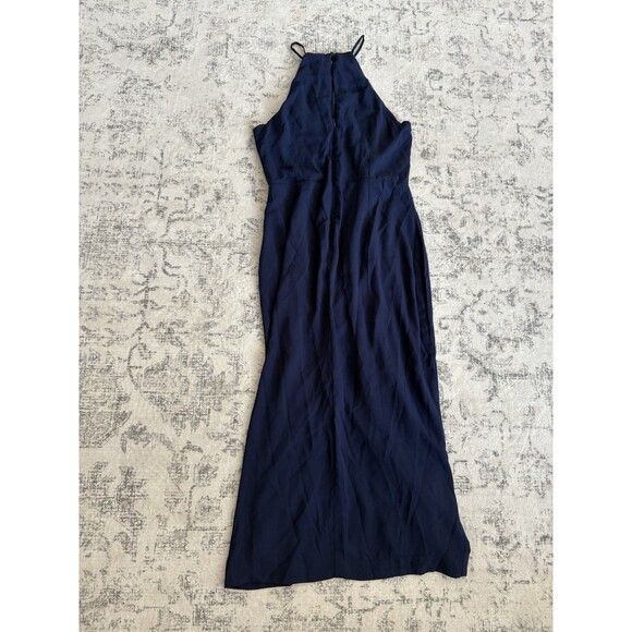 Lulus Dreamy Date Night Navy Blue Sleeveless Midi Dress Size Large Wedding Guest - Picture 4 of 10